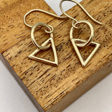 Load image into Gallery viewer, “Entwine in gold” Handmade Gold Earrings
