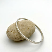 Load image into Gallery viewer, Handmade Silver “Forge” Bangle
