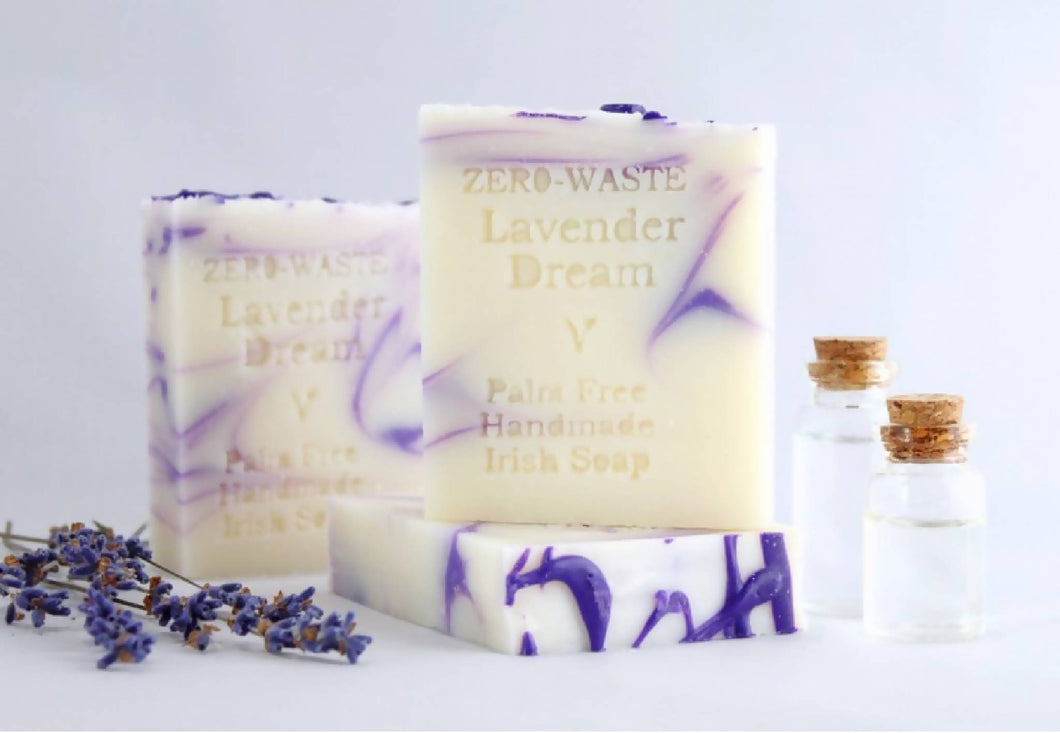 Palm Free Irish Soap, Calming Relaxing Classic Irish Lavender