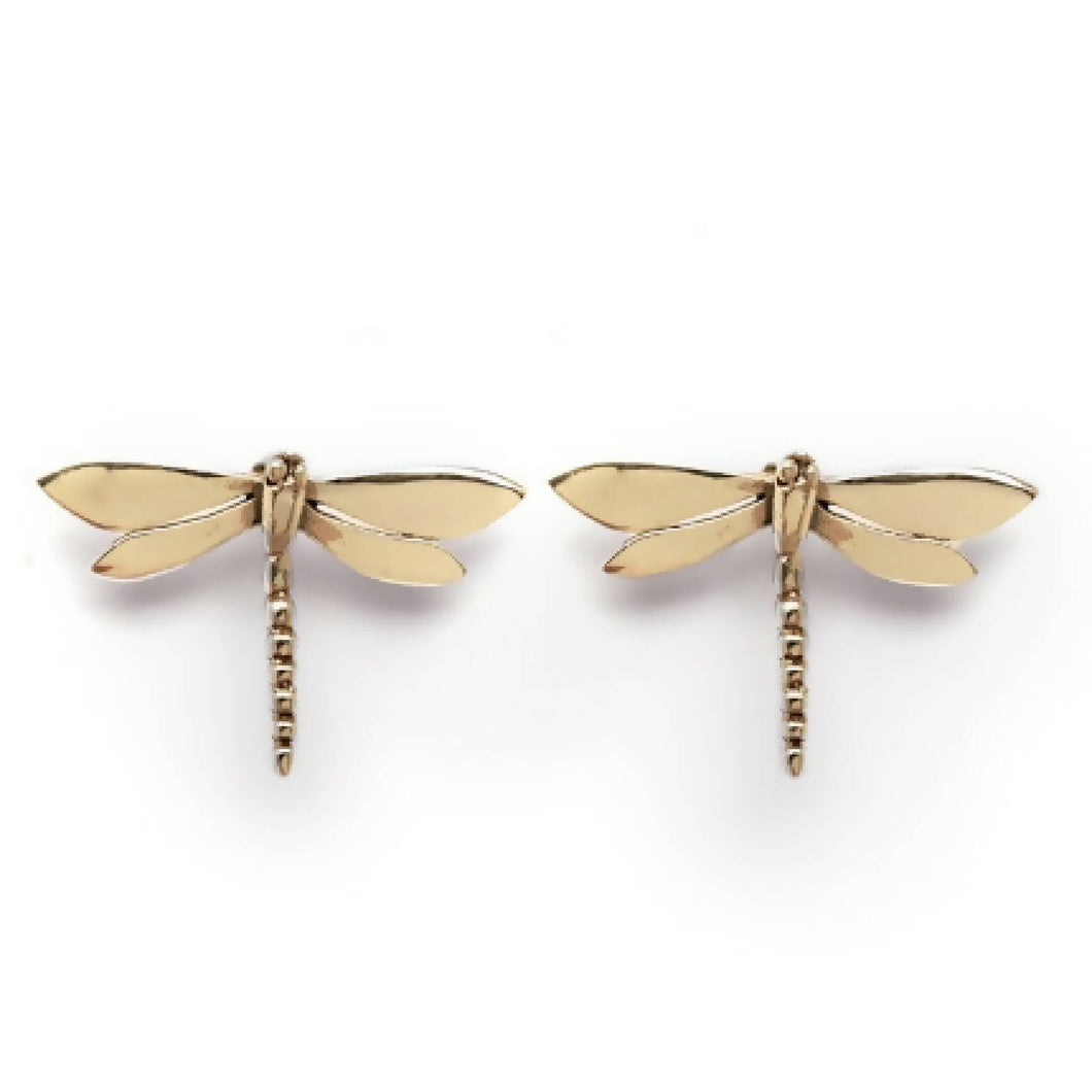 Dragonfly Studs in Gold Vermeil & Sterling Silver