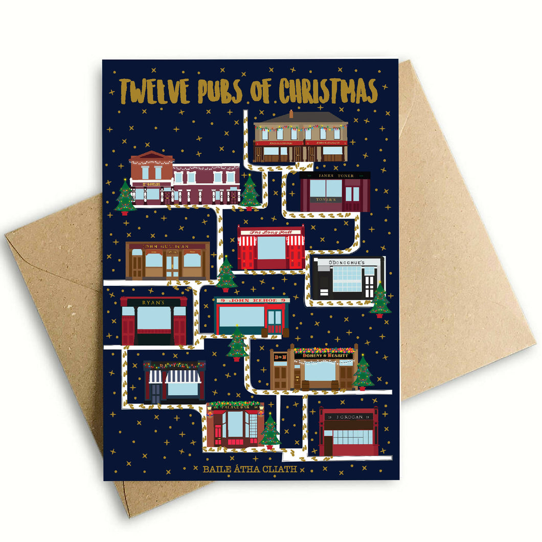 12 PUBS OF CHRISTMAS CARDS (5 Pack)